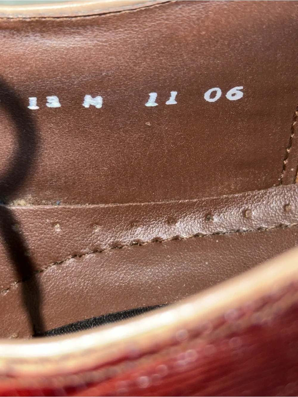 Vintage Y2K Stacy Adams Men's Size 13 Brown Leather Croc Square Toe Dress Shoes
